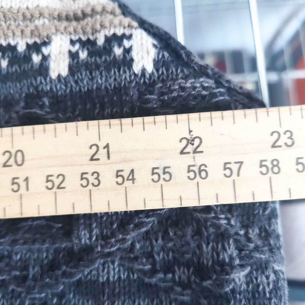 Vintage‎ Croft Barrow Cosby Grandpa Geometric Classic Cotton Sweater Vest XL Vtg - Picture 8 of 9